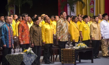 Acara Pembukaan Rapimnas Partai Golkar Tahun 2016 di JCC, Jakarta, Sabtu (23/1). 