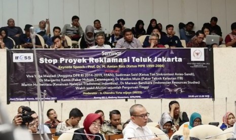 Acara seminar Stop Reklamasi Teluk Jakarta (ilustrasi)