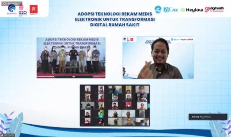 Acara webinar dengan tema 