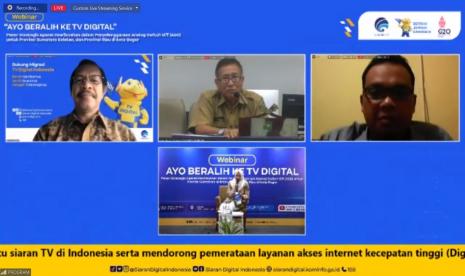 Acara webinar yang bertajuk Ayo Beralih ke TV Digital yang digelar pada Selasa (1/11/2022) lalu.