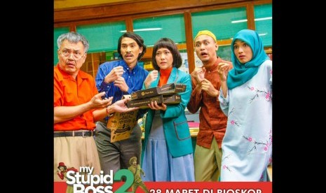 Adegan film my stupid boss 2 yang akan tayang 28 Maret 2019 di bioskop seluruh Indonesia.