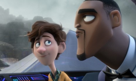 Adegan film Spies in Disguise. Film animasi laga komedi Spies in Disguise pertemukan Will Smith dan Tom Holland.