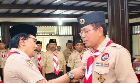 Adhyaksa Dault melantik Wakil Ketua Kwarnas Bidang Pembinaan Anggota Muda, Kak Prof. Dr. Ir. S. Budi Prayitno, M.Sc