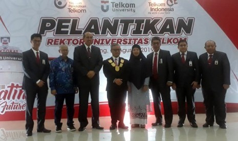 Adiwijaya, Rektor Telkom University Periode transisi 2018-2019 kembali terpilih menjadi rektor periode 2019-2024, Jumat (30/8). 