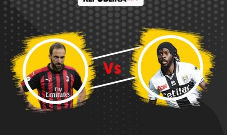 Adu tajam Higuain vs Gervinho.