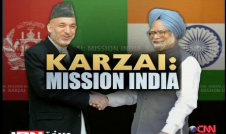 Afghan President Hamid Karzai in India