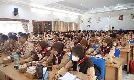  Agenda technical meeting Perkemahan Bakti Saka (Pertika) Kalpataru yang diadakan di Aula Kantor Bappeda Sleman.