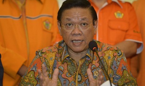 The chairman of the savior presidium of the Golkar Party, Agung Laksono (file)