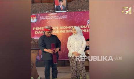 Agus dan Nadia, paslon bupati dan wakil bupati Temanggung.