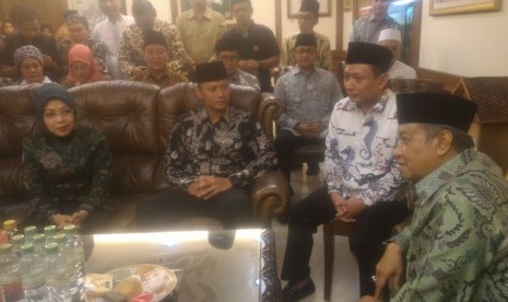 Agus Harimurti Yudhoyono-Sylviana Murni Bersilaturrahmi ke PBNU, Jumat (7/10)