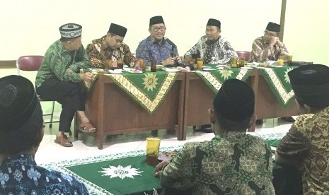 Aher bersilaturahim dengan sejumlah pengurus ormas Islam di Kabupaten Boyolali, belum lama ini.