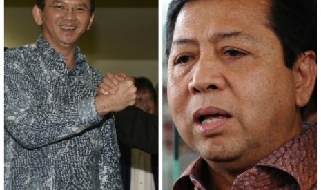 Ahok (kiri) Setya Novanto (kanan)