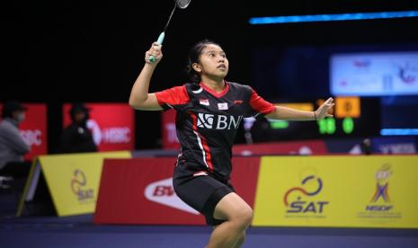 Aisyah Sativa Fatetani memastikan kemenangan tim Uber Indonesia atas Jerman sekaigus memastikan Indonesia ke perempat final.