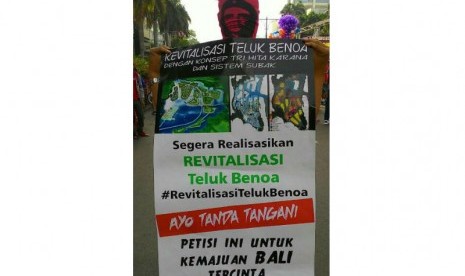 Ajakan untuk menandatangani petisi terkait Teluk Benoa, Bali