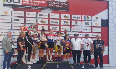 Ajang balap sepeda gunung, Union Cycliste Internationale (UCI) Mountain Bike (MTB) sukses digelar untuk ketiga di Sirkuit SG 1973 Palangka Raya, Kalimantan Tengah, Ahad (19/5/2024).