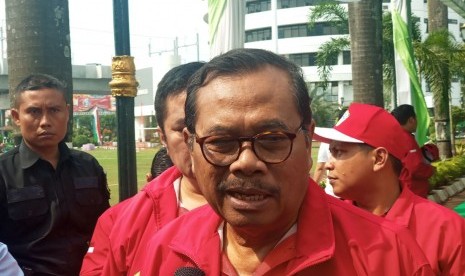 Jaksa Agung HM Prasetyo memberikan keterangan pers di Kejaksaan Agung RI, Jakarta, Kamis (12/7).