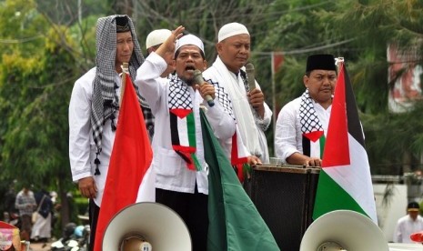 Aksi Bela Palestina oleh Muhammadiyah Semarang, Ahad (17/12).