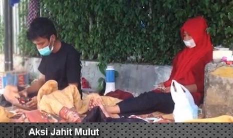 Aksi Jahit Mulut