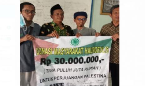 Aksi solidaritas bela Palestina berhasil kumpulkan infak secara bertahap Rp 21 juta dan Rp 9 juta dari pelaksanaan sholat gerhana bulan.