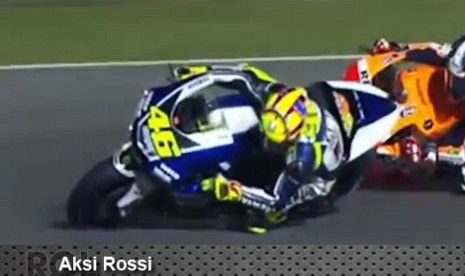 Aksi Valentino Rossi