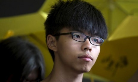 Aktivis muda pro-demokrasi Hong Kong Joshua Wong.