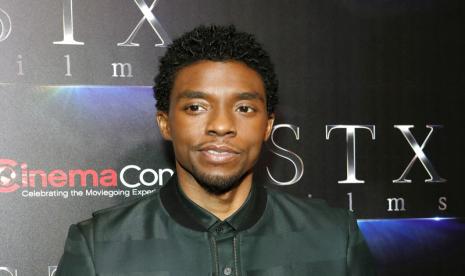 Aktor Chadwik Boseman hadir dalam Cinemacon 2019. CinemaCon di Las Vegas, Amerika Serikat (AS) tahun ini dibatalkan karena virus corona. Ilustrasi. 