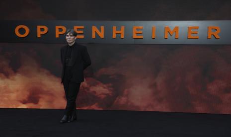 Aktor Cillian Murphy saat menghadiri premiere Oppenheimer di London, Inggris. Ada beberapa aktor yang membintangi lebih dari 1 film tahun ini, salah satunya Cillian Murphy.