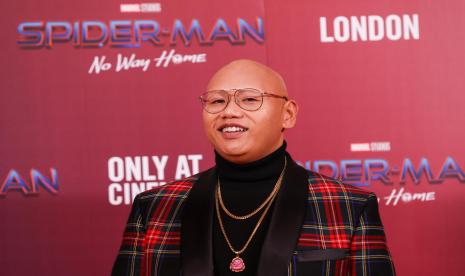 Aktor Jacob Batalon menghadiri pemotretan untuk pemeran Spider-Man: No Way Home di The Old Sessions House, London, Inggris, 5 December 2021. 