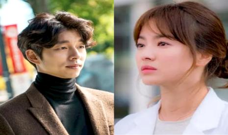 Aktor Korea Gong Yoo (kiri) dan aktris Song Hye-kyo (kanan). Keduanya dikabarkan akan beradu akting dalam satu drama.