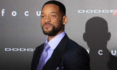 Aktor Will Smith saat menghadiri World Premiere film terbaru yang dibintanginya, 'Focus'