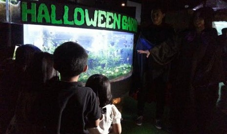 Akuarium Halloween Garden memeriahkan suasana Halloween di SeaWorld.