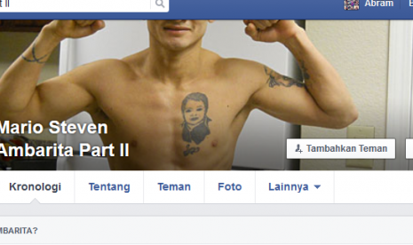 Akun Facebook milik Mario Steven Ambarita