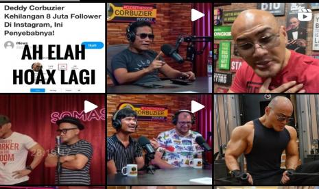 Akun Instagram Deddy Corbuzier masih memajang hasil podcast pasangan homo yang menimbulkan kontroversi.