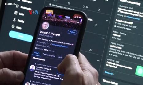 Akun Twitter mantan Presiden AS, Donald Trump