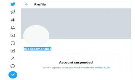 Akun Twitter milik dosen Ilmu Komunikasi Universitas Indonesia, Ade Armando disuspen Twitter.