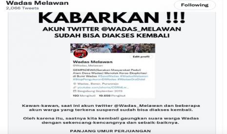 akun twitter wadas_melawan