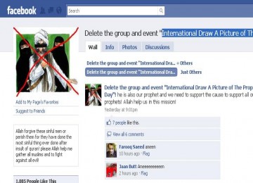 Akun dalam jejaring sosial Facebook yang memuat kartun Nabi Muhammad dihapus
