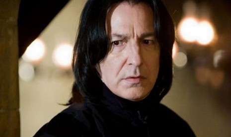 Alan Rickman saat berperan sebagai Profesor Snape di film Harry Potter