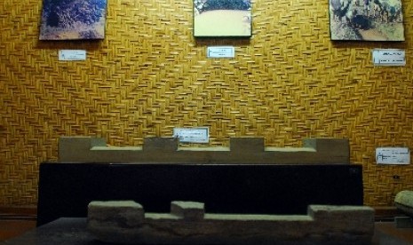 Alat pembagi air di Museum Subak