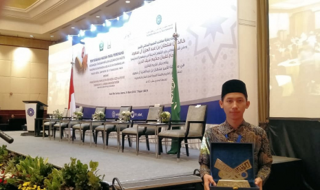 Aldi Fahmi Mustofa, mahasiswa Universitas Islam Indonesia (UII) peraih Juara III Musabaqah Hifdzil Quran dan Hadits Amir Sulthon bin Abdul Aziz se-ASEAN dan Pasifik 2019. 