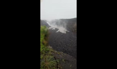 Aliran lahar Gunung Semeru