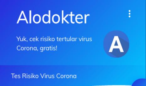 Alodokter meluncurkan layanan digital pengujian mandiri risiko tertular Covid-19.