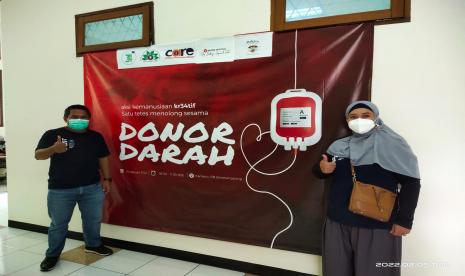 Alumni IPB University angkatan 34  menggelar kegiatan donor darah, Sabtu (5/2).