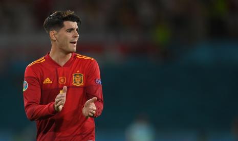 Penyerang Spanyol Alvaro Morata 