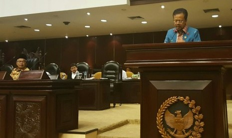 AM Iqbal Parewangi saat Sidang Paripurna DPD RI, Kamis (17/11)