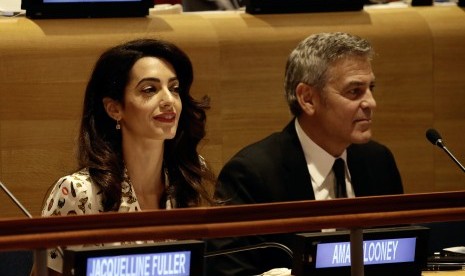 Amal Clooney dan George Clooney.