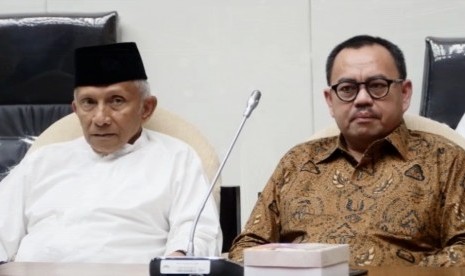 Amien Rais (kiri) dan Sudirman Said (kanan)