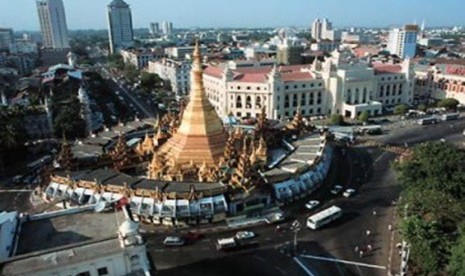 An overview of Yangon, the business capital of Myanmar.