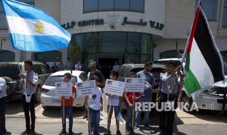 Menhan Israel Naftali Bennet menegaskan wilayah Area C di Tepi Barat milik Israel. Ilustrasi.