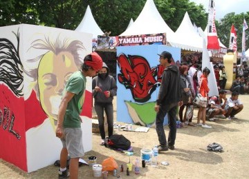 Anak-anak muda Yogya menyimpan bakat dan kreatifitas seni grafiti